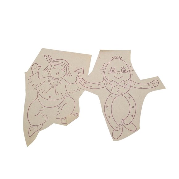 Vintage Nursery Rhyme Transfer Patterns, MCM Workbasket Iron On Transfers, 1960s - Picture 4 of 4